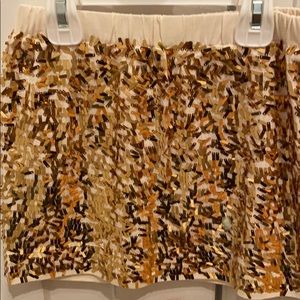 CrewCuts Girls (4-5) Gold Sequin Skirt